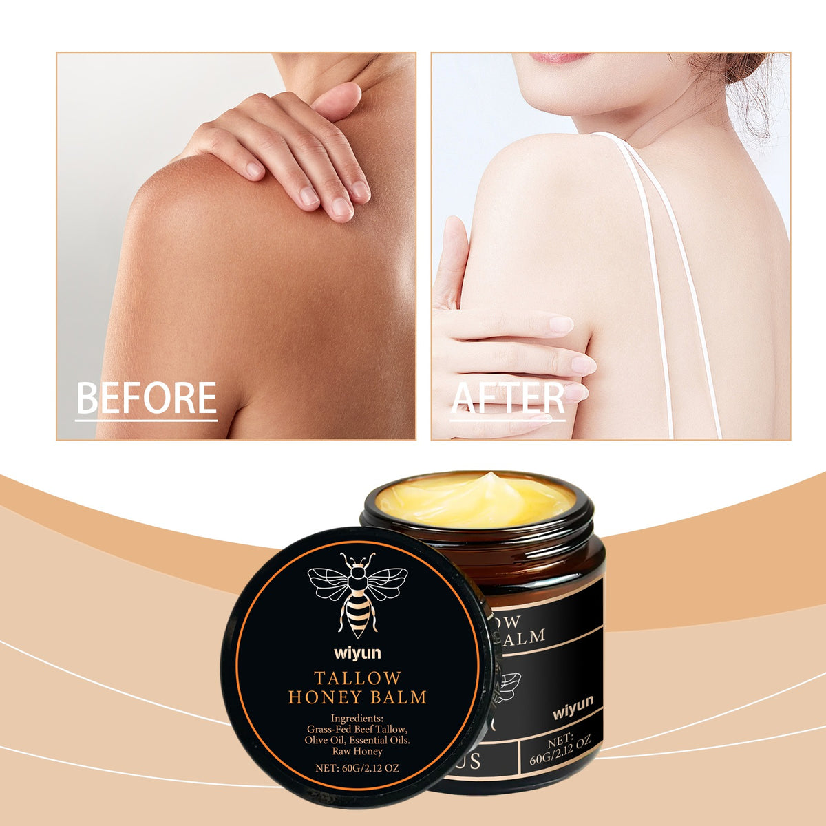 Cow Fat Honey Moisturizing Cream 60g