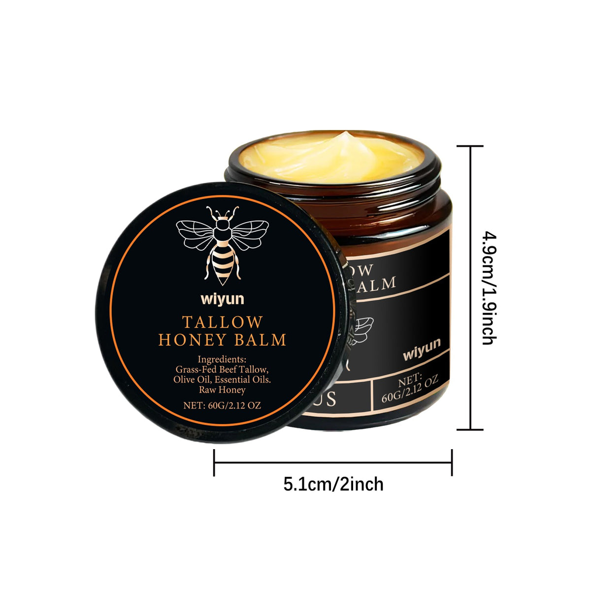Cow Fat Honey Moisturizing Cream 60g